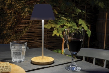 Logo trade business gifts image of: Pure Glow RCS usb-rechargeable recycled plastic table lamp