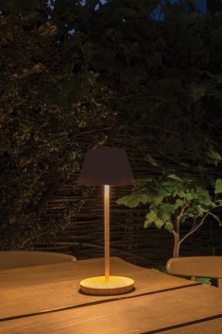 Logotrade promotional merchandise photo of: Pure Glow RCS usb-rechargeable recycled plastic table lamp