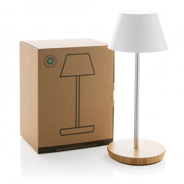 Logotrade promotional products photo of: Pure Glow RCS usb-rechargeable recycled plastic table lamp