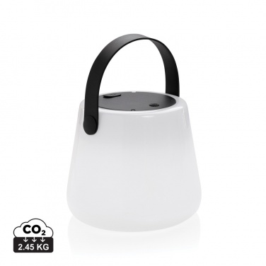 Logo trade promotional merchandise image of: SolarGlow RCS recycled ABS USB-rechargeable outdoor light