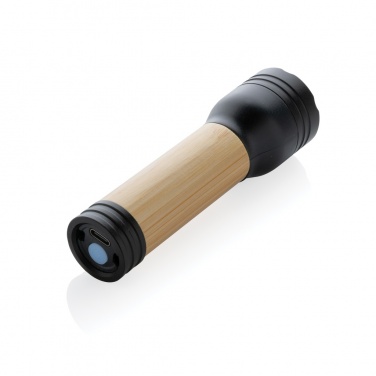 Logotrade promotional giveaway picture of: Lucid 1W RCS certified recycled plastic & bamboo torch