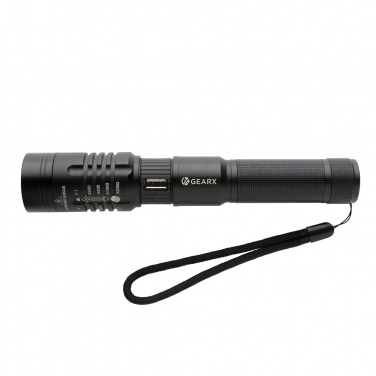 Logotrade promotional product image of: Gear X USB re-chargeable torch