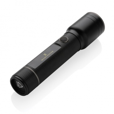 Logotrade promotional giveaways photo of: RCS recycled aluminum USB-rechargeable heavy duty torch