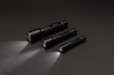 Logo trade business gifts image of: RCS recycled aluminum USB-rechargeable heavy duty torch