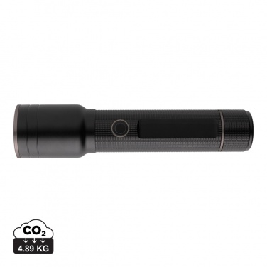 Logo trade advertising products image of: RCS recycled aluminum USB-rechargeable heavy duty torch