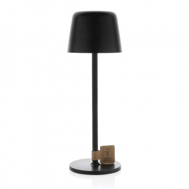 Logo trade promotional items picture of: Zenic RCS recycled plastic USB re-chargable table lamp