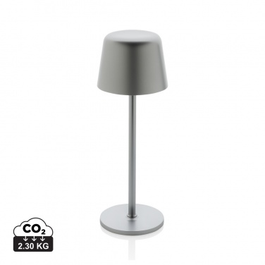 Logo trade promotional gifts picture of: Zenic RCS recycled plastic USB re-chargable table lamp