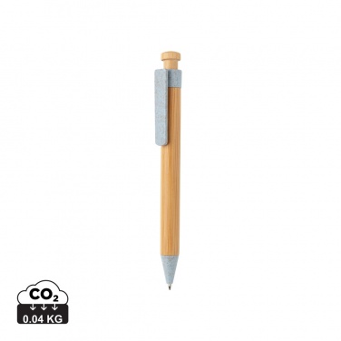 Logotrade advertising product picture of: Bamboo pen with wheatstraw clip