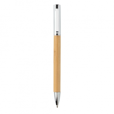 Logo trade business gifts image of: Modern bamboo pen