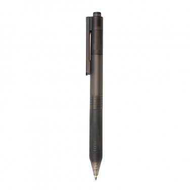 Logo trade promotional products picture of: X9 frosted pen with silicone grip