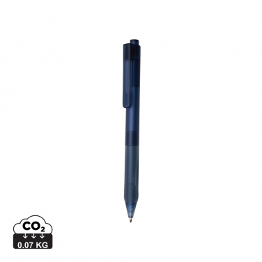 Logotrade promotional merchandise image of: X9 frosted pen with silicone grip