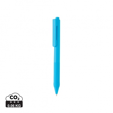 Logo trade corporate gifts image of: X9 solid pen with silicone grip