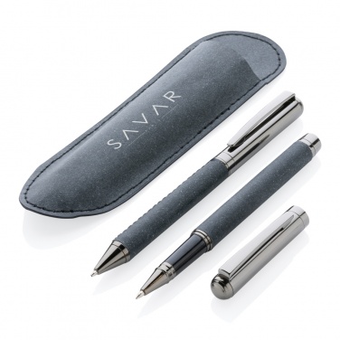Logotrade promotional items photo of: Recycled leather pen set