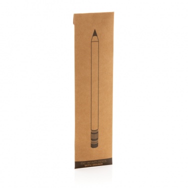 Logo trade promotional gifts image of: Bamboo infinity pencil with eraser