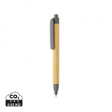 Logotrade promotional merchandise picture of: Write responsible recycled paper barrel pen
