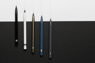 Logo trade promotional giveaways image of: Aluminum inkless pen with eraser