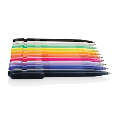 Logo trade promotional giveaway photo of: Devin GRS certified RABS pen transparent