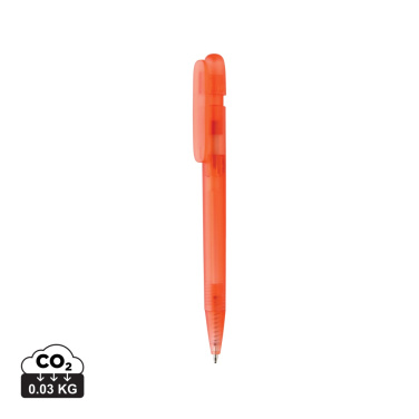 Logo trade promotional items image of: Devin GRS certified RABS pen transparent