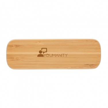 Logo trade promotional merchandise image of: Bamboo pen in box