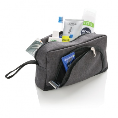 Logo trade promotional product photo of: Classic two tone toiletry bag
