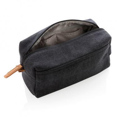 Logo trade advertising products image of: Canvas toiletry bag PVC free