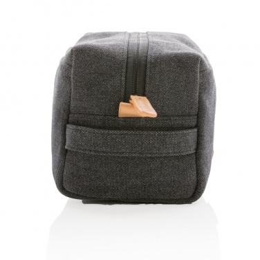 Logotrade promotional gift picture of: Canvas toiletry bag PVC free