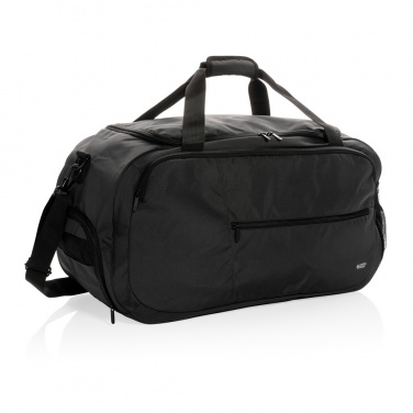 Logo trade promotional giveaways image of: Swiss Peak AWARE™ RPET sports duffel bag
