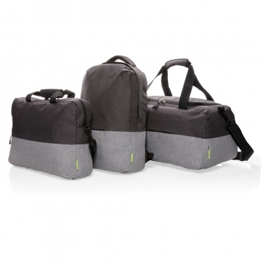 Logo trade promotional merchandise picture of: Duo colour RPET 15.6" RFID laptop backpack PVC free