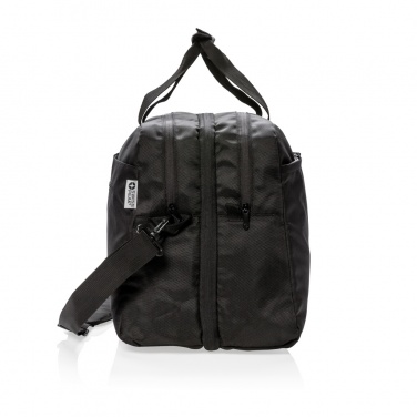 Logo trade promotional giveaways image of: Swiss Peak RFID duffle with suitcase opening