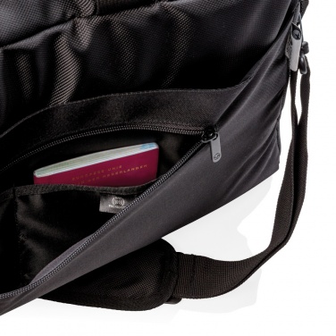 Logotrade promotional product picture of: Swiss Peak RFID duffle with suitcase opening