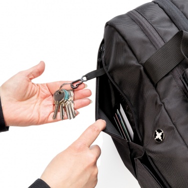Logo trade business gifts image of: Swiss Peak RFID duffle with suitcase opening
