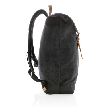 Logo trade corporate gifts picture of: Canvas laptop backpack PVC free