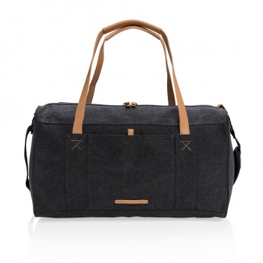 Logo trade promotional gift photo of: Canvas travel/weekend bag PVC free
