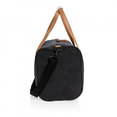 Logo trade promotional gift photo of: Canvas travel/weekend bag PVC free