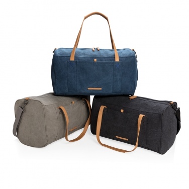 Logotrade corporate gift image of: Canvas travel/weekend bag PVC free