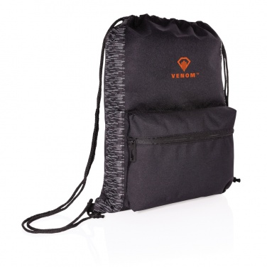 Logotrade promotional item picture of: AWARE™ RPET Reflective drawstring backpack