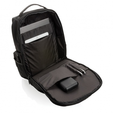 Logotrade promotional product picture of: Swiss Peak AWARE™ RPET 15.6 inch commuter backpack