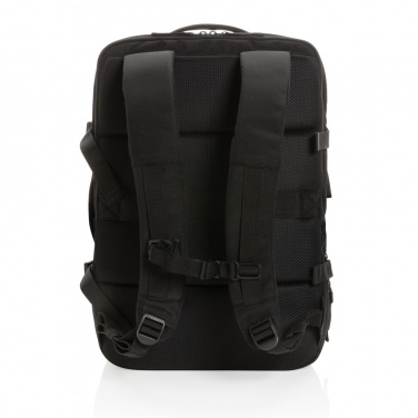 Logo trade promotional giveaway photo of: Swiss Peak AWARE™ RPET 15.6' expandable weekend backpack