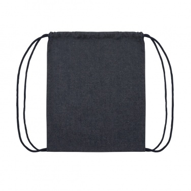 Logo trade corporate gifts picture of: Impact AWARE™ recycled denim drawstring backpack