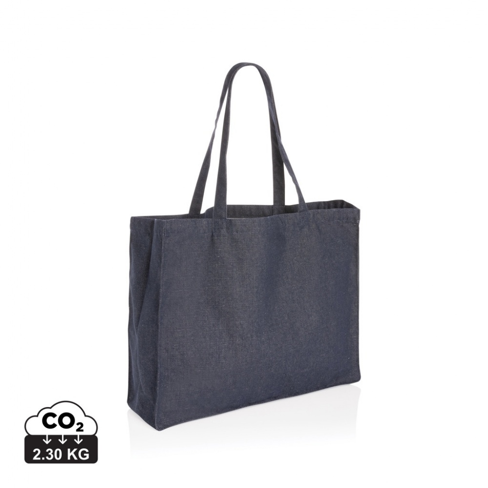 Logotrade advertising products photo of: Impact AWARE™ recycled denim shopper