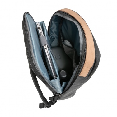 Logotrade corporate gifts photo of: Impact AWARE™ 300D two tone deluxe 15.6" laptop backpack