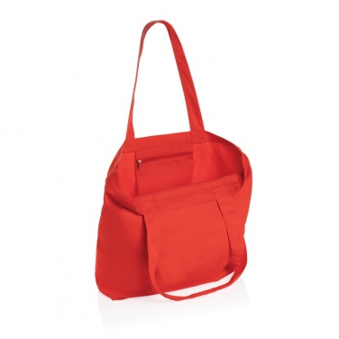 Logo trade promotional gifts picture of: Impact Aware™ 240 gsm rcanvas shopper w/pocket