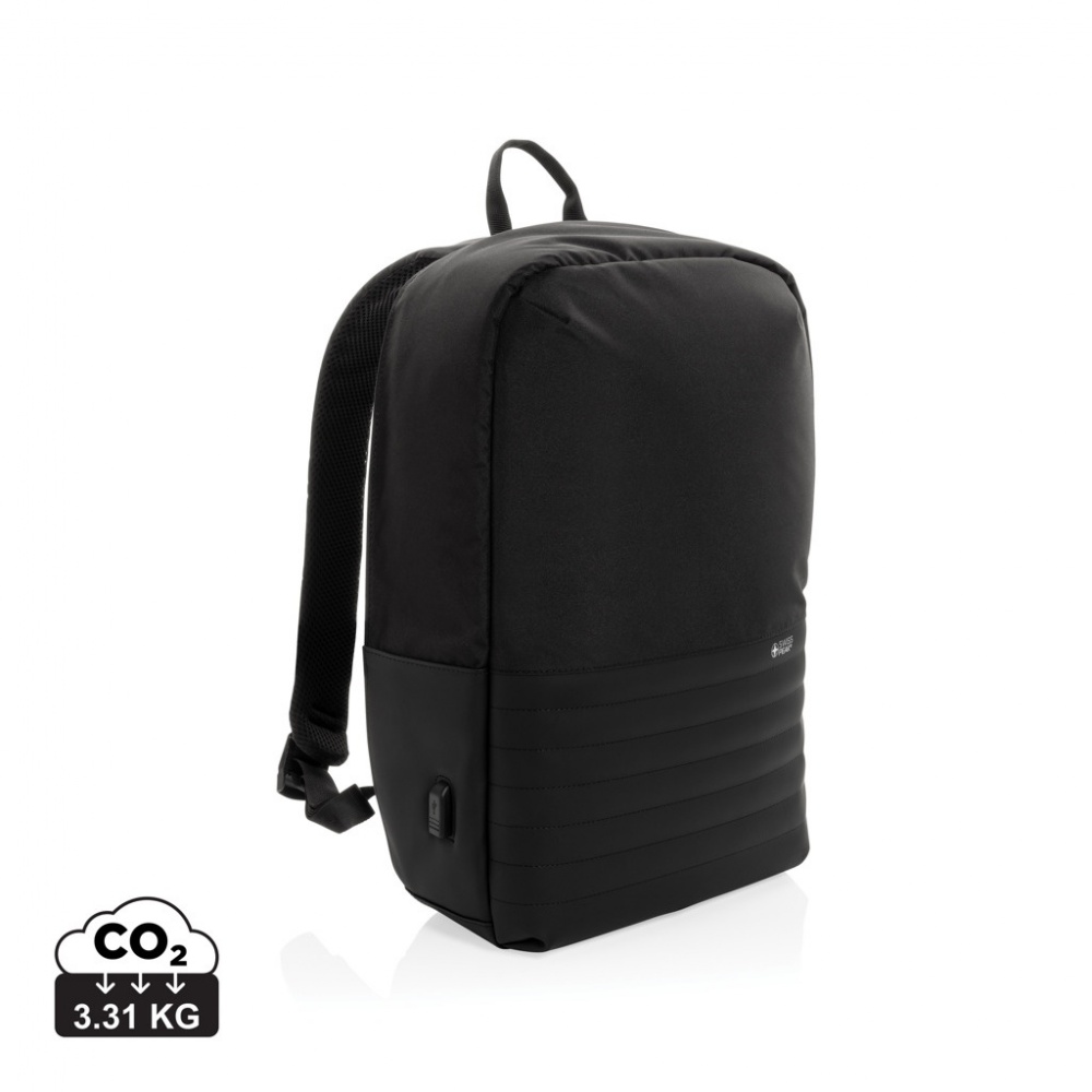 Logotrade business gift image of: Swiss Peak AWARE™ RFID anti-theft 15.6'' laptop backpack