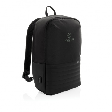 Logo trade promotional giveaways picture of: Swiss Peak AWARE™ RFID anti-theft 15.6'' laptop backpack