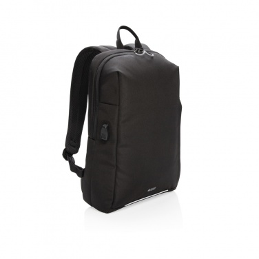 Logotrade advertising product image of: Swiss Peak AWARE™ RFID and USB A laptop backpack