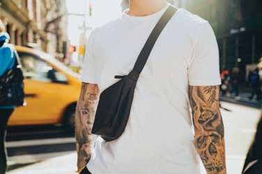 Logo trade corporate gifts picture of: Crescent AWARE™ RPET half moon sling bag