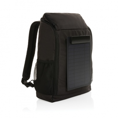 Logo trade promotional items picture of: Pedro AWARE™ RPET deluxe backpack with 5W solar panel