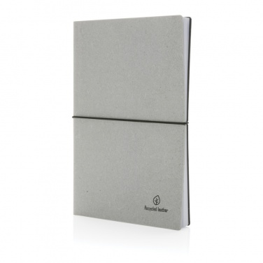 Logo trade promotional giveaway photo of: A5 recycled leather notebook