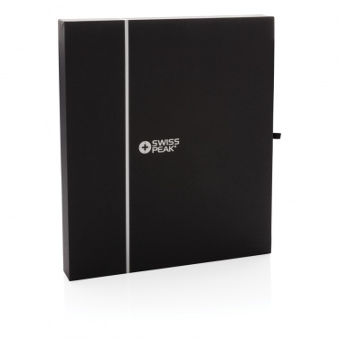 Logo trade promotional products picture of: Swiss Peak deluxe A5 notebook and pen set