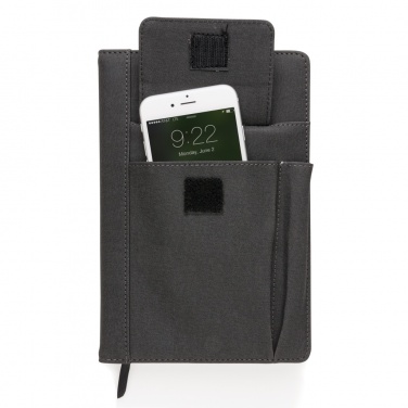 Logotrade promotional item picture of: Notebook with phone pocket